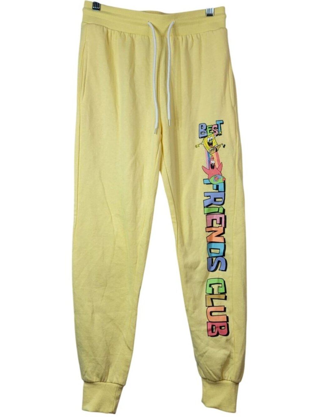 Nickelodeon Spongebob Squarepants Sweatpants Joggers Yellow XS Best Friends Club